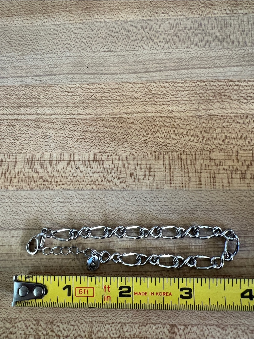 Silver Link Chain Bracelet - Adjustable
